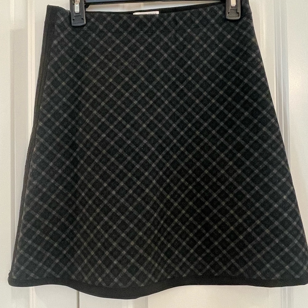 Max Studio Specialty Stretch A-Line Multicolor Plaid Skirt Pull On Women’s XS